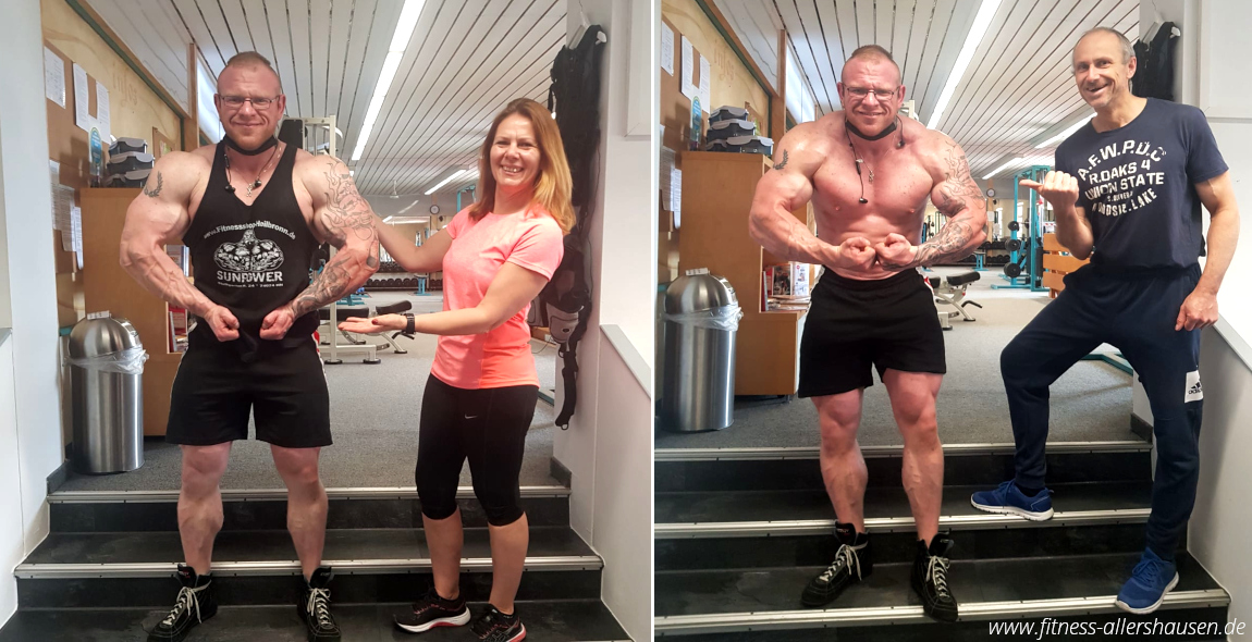 Deutscher Meister im Bodybuilding Kevin Kevin Brucher im TopFit Allershausen