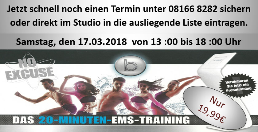 Herausragende Leistungen mit unserem neuen EMS-Training