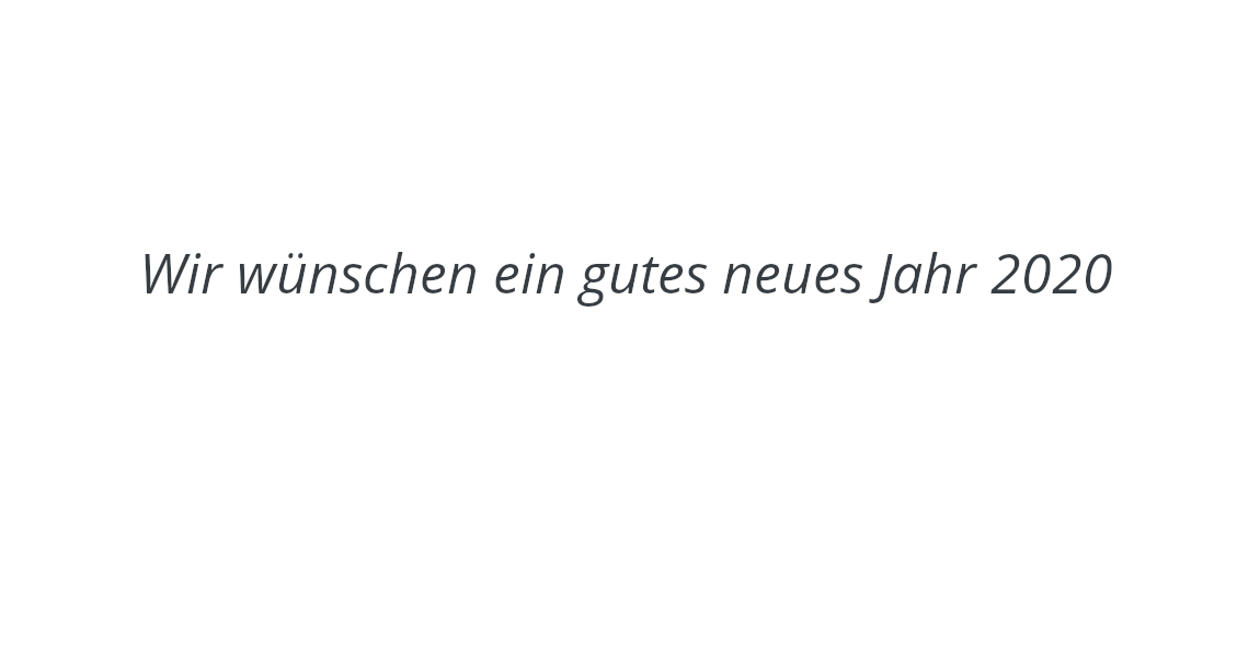 Das Top Fit Allershausen wünscht einen guten Rutsch und ein gutes neues Jahr 2020