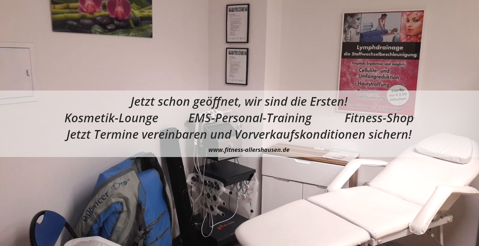 Kosmetik-Lounge - EMS-Personal-Training - Fitness-Shop-  Top Fit Allershausen