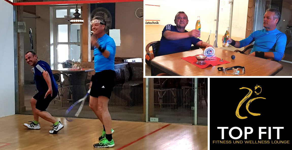 Squash spielen im Squashcourt des TopFit Allershausen