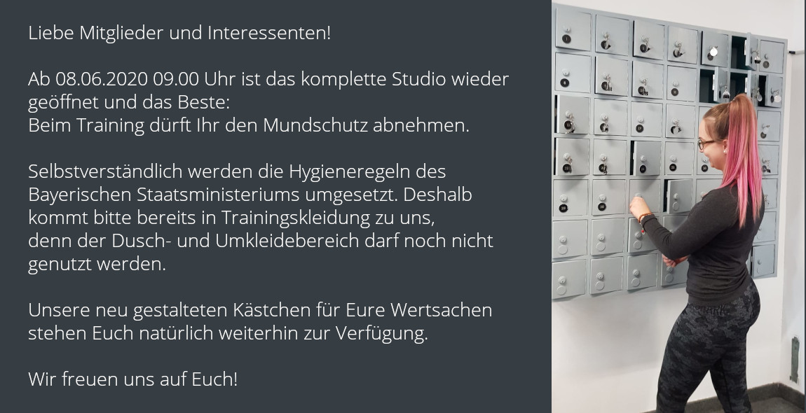 Wiedereröffnung nach dem Shutdown- Top Fit Allershausen