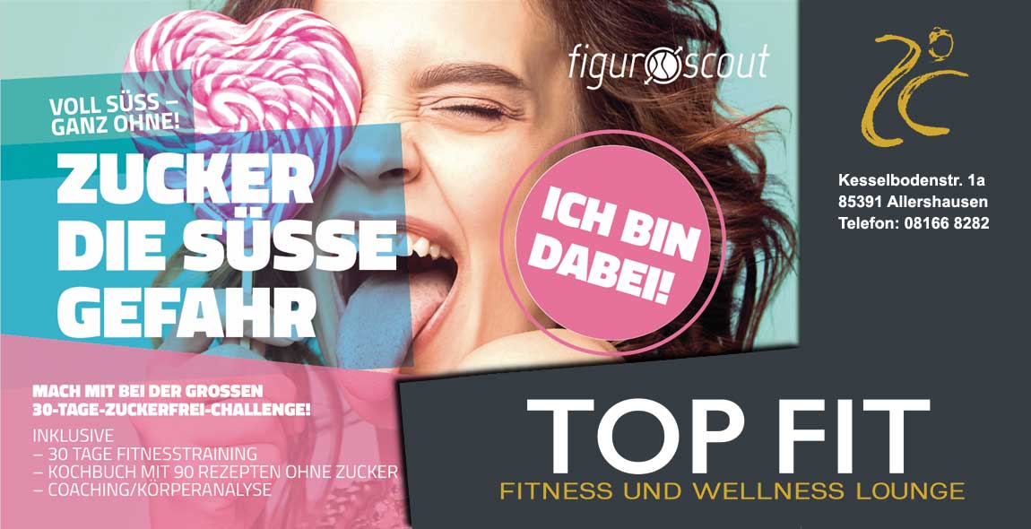 Zuckerfrei-Challenge im Top Fit Allershausen